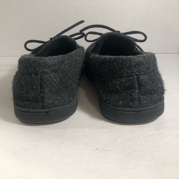 Deluxe by DearFoams Men’s Slippers Size 9-10 Dark Gray - Picture 4 of 7